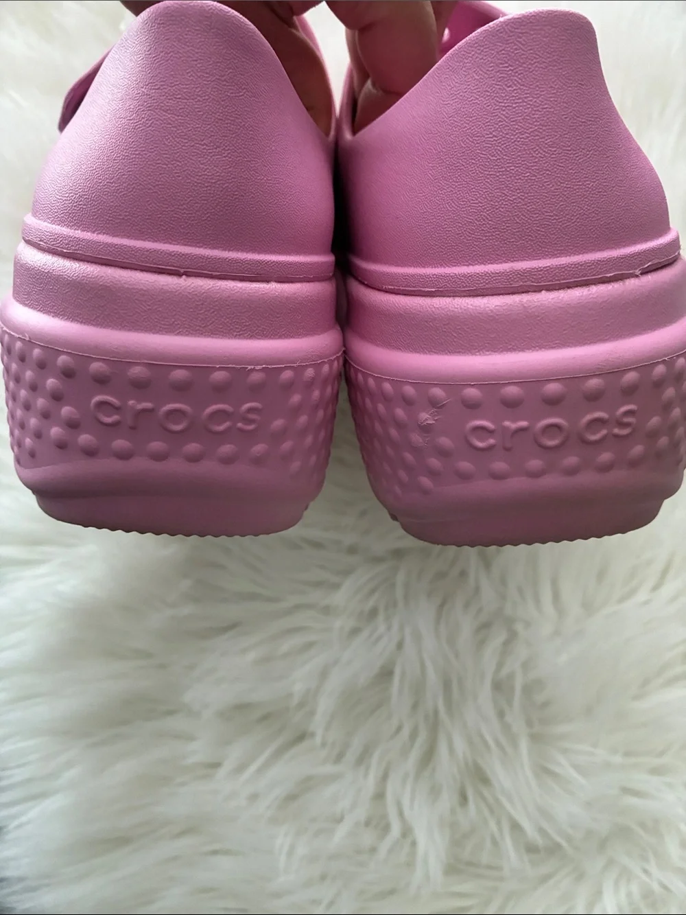 CROCS Mary Jane Platforms bubble gum Pink